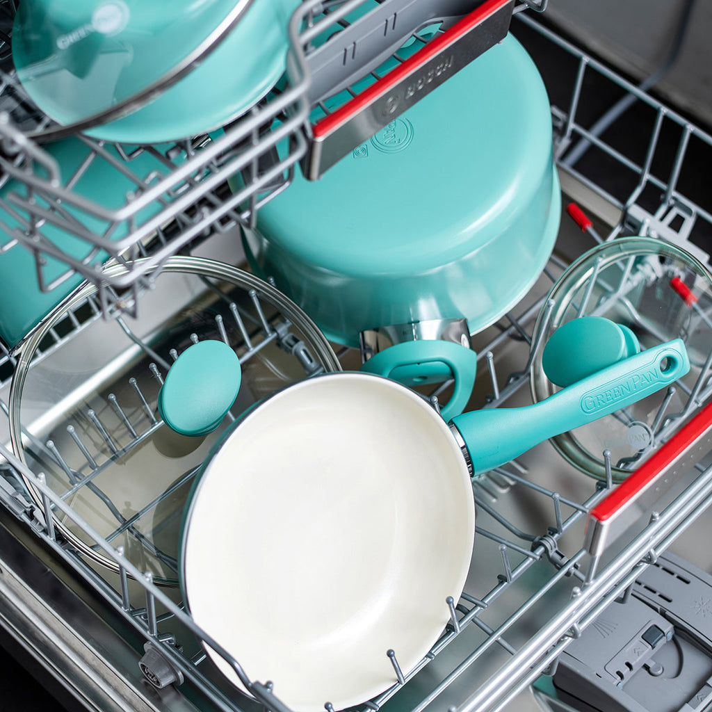 Rio Ceramic Nonstick 5-Quart Sauté Pan with Lid | Turquoise - Image 7