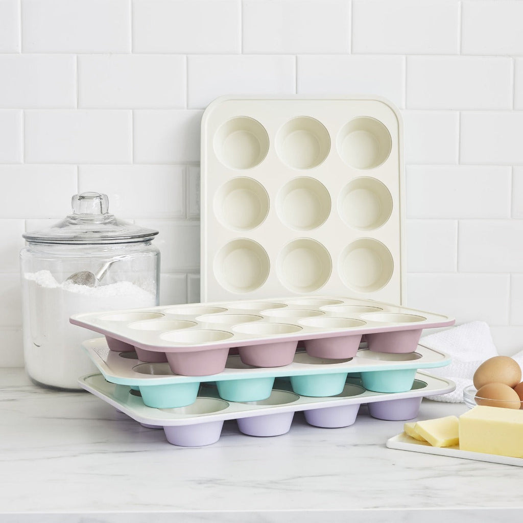 GreenLife Ceramic Nonstick Muffin Pan | Pink - Image 5