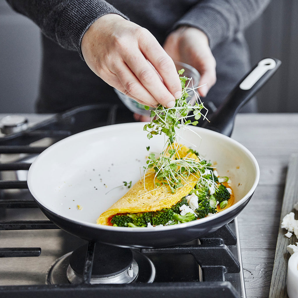 Rio Ceramic Nonstick 8" and 10" Frypan Set | Black - Image 5