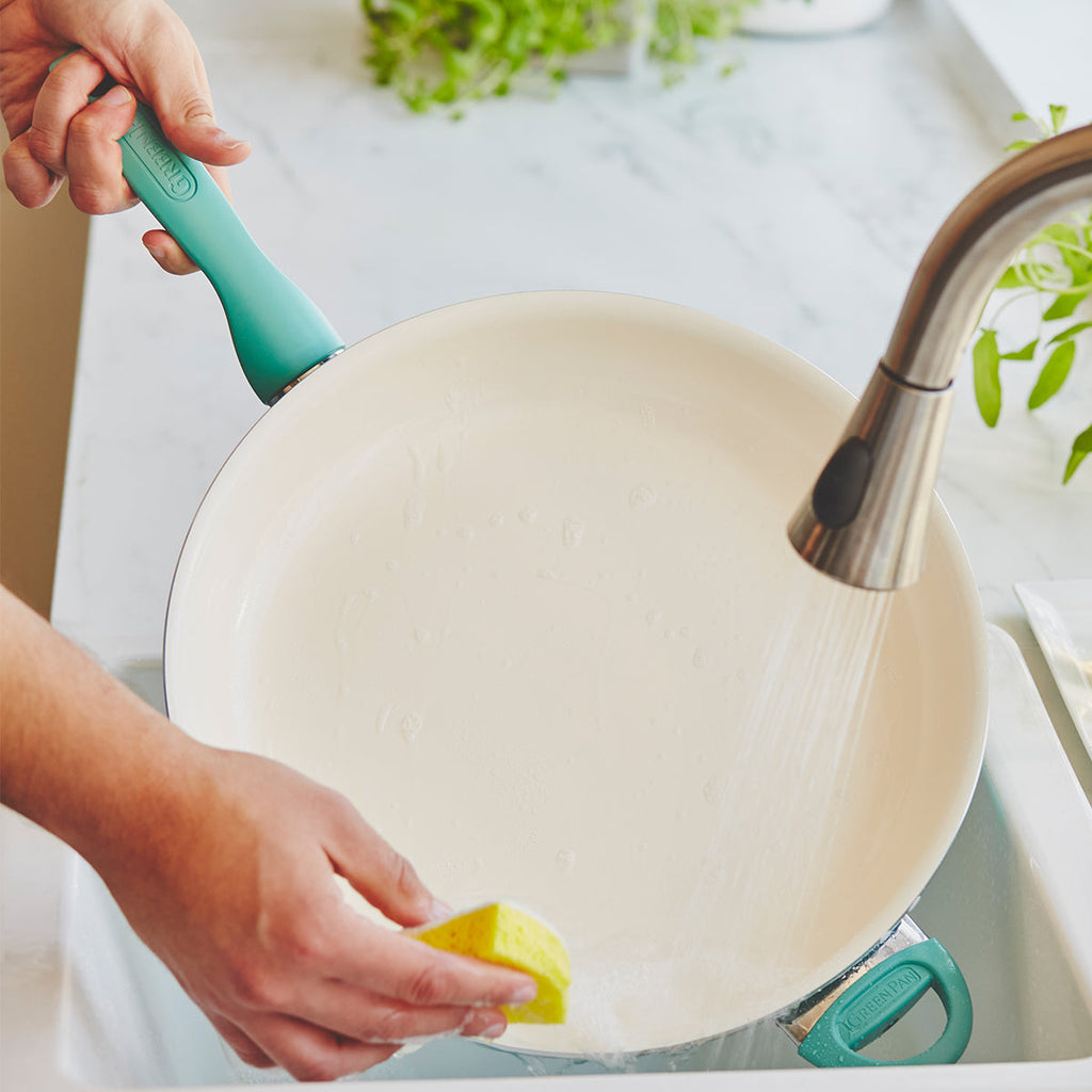 Rio Ceramic Nonstick 13.5" Frypan | Turquoise - Image 4