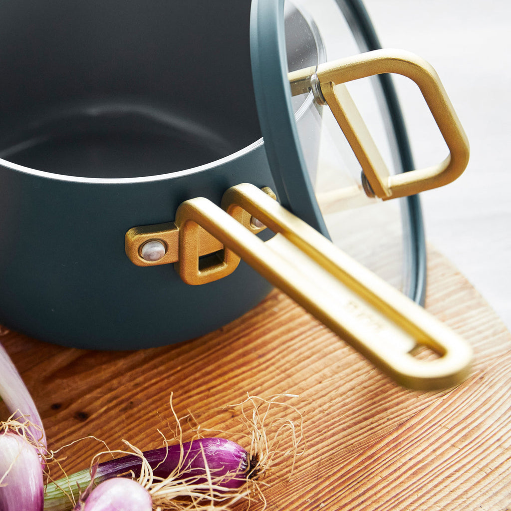 Stanley Tucci™ Ceramic Nonstick 2-Quart Saucepan with Lid | Venetian Teal - Image 5
