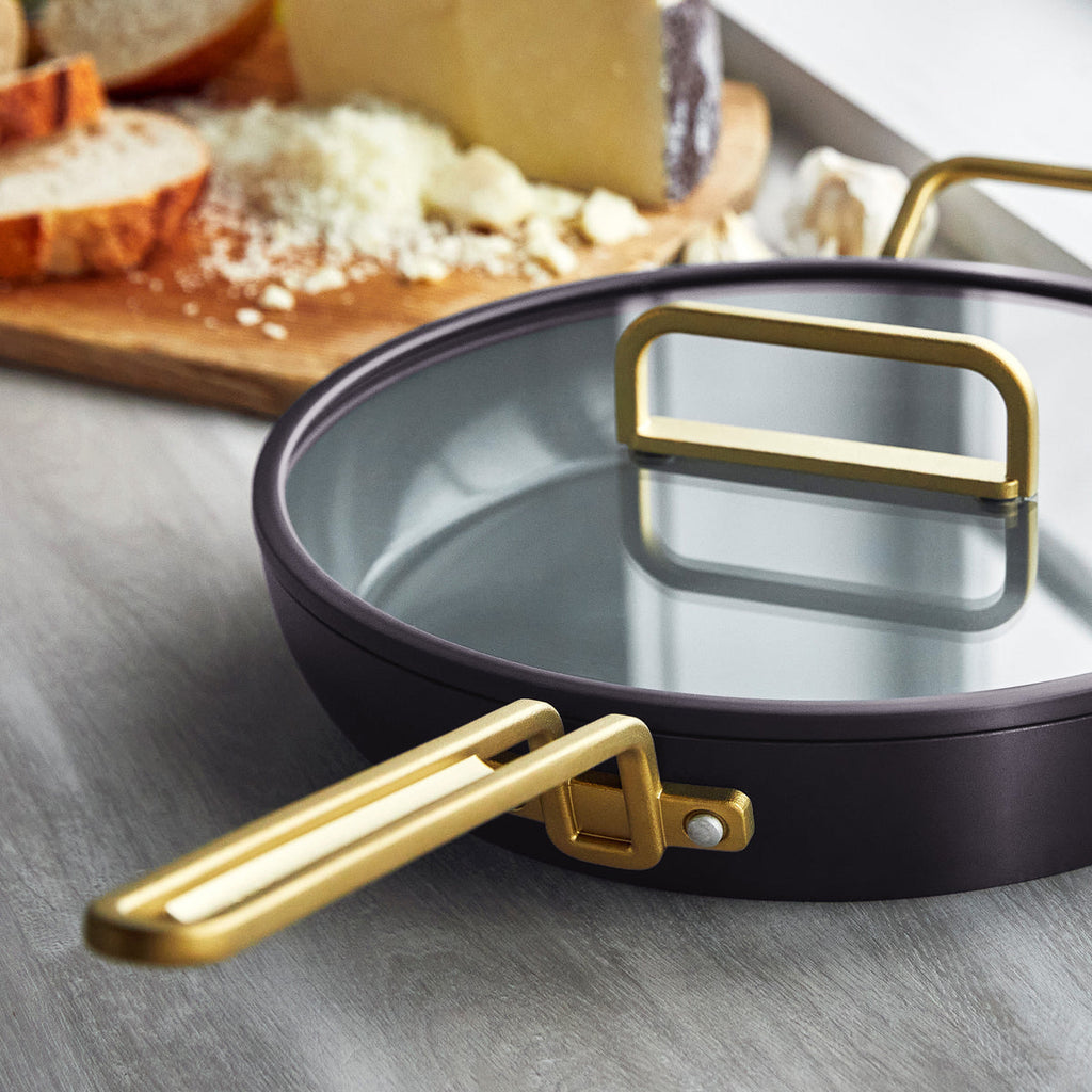 Stanley Tucci™ Ceramic Nonstick 12" Frypan with Lid | Calabrian Fig - Image 5