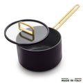 Stanley Tucci™ Ceramic Nonstick 4-Quart Saucepan with Lid | Calabrian Fig