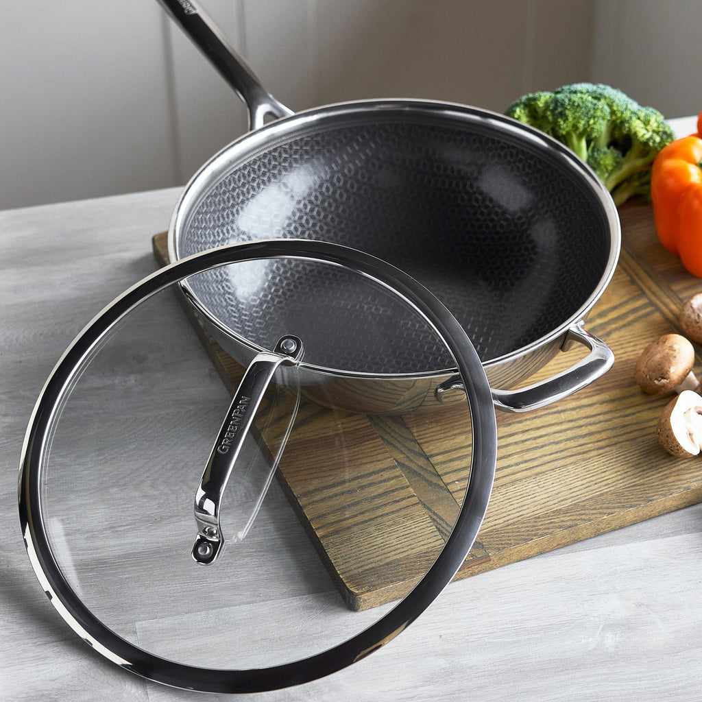 Spectra Thermobond Hybrid Ceramic Nonstick 12" Wok with Lid - Image 7