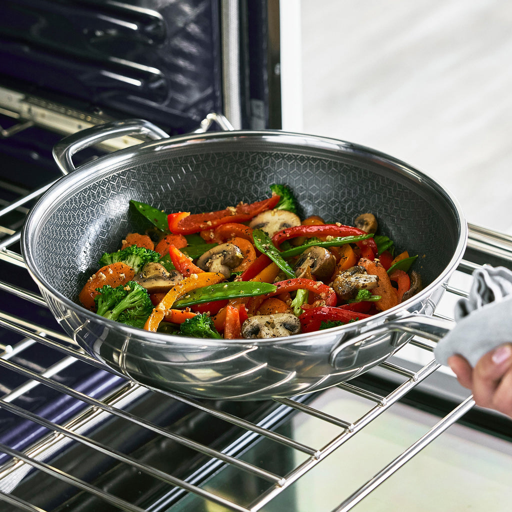 Spectra Thermobond Hybrid Ceramic Nonstick 12" Wok with Lid - Image 10
