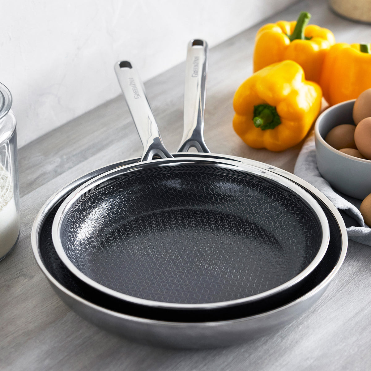 Spectra Thermobond Hybrid Ceramic Nonstick 10" and 12" Frypan Set - Image 4