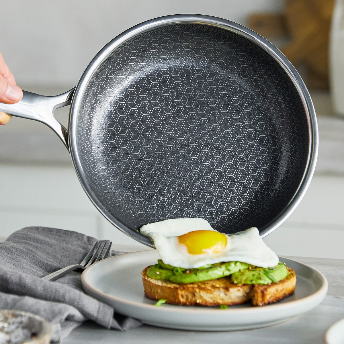 Spectra Thermobond Hybrid Ceramic Nonstick 10" and 12" Frypan Set - Image 5