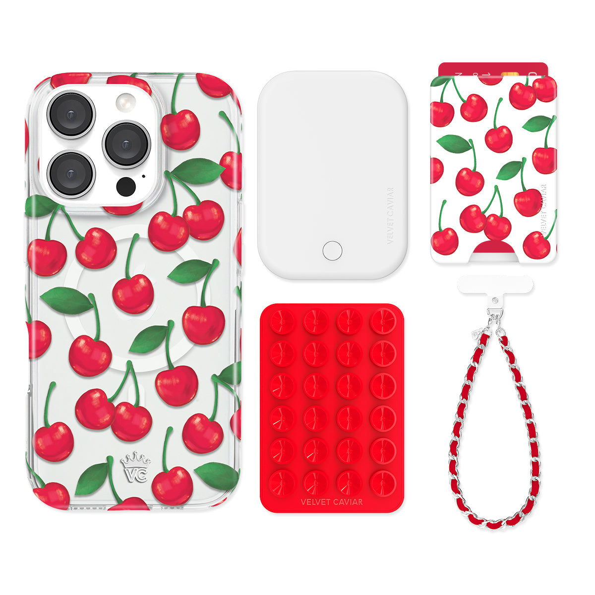 Very Cherry iPhone Bundle Set - Wallet