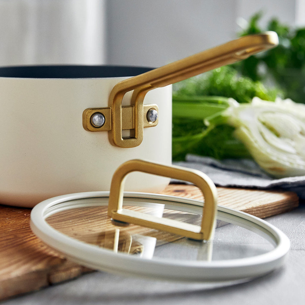 Stanley Tucci™ Ceramic Nonstick 3-Piece Mini Set | Carrara White - Image 9