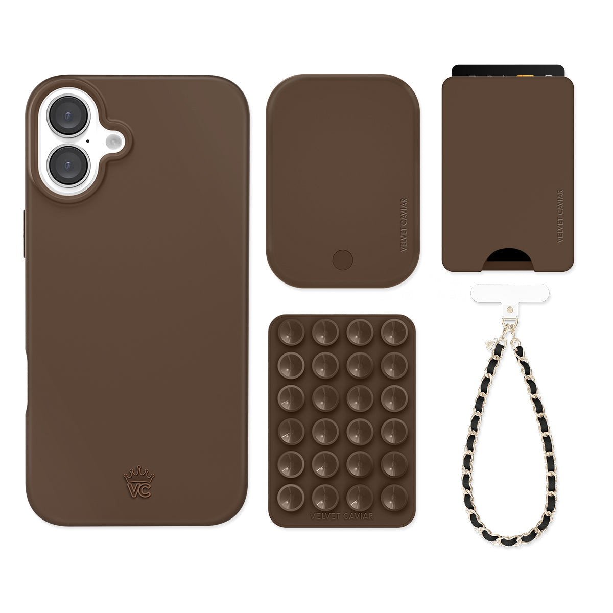 Espresso Brown iPhone Bundle Set - Wallet