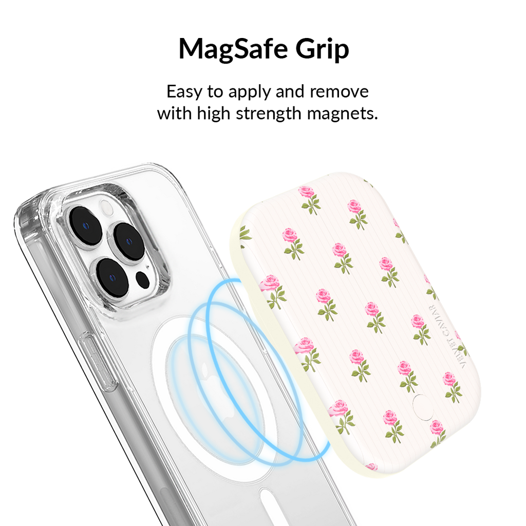 Pink Peony Floral MagSafe Battery Power Pack