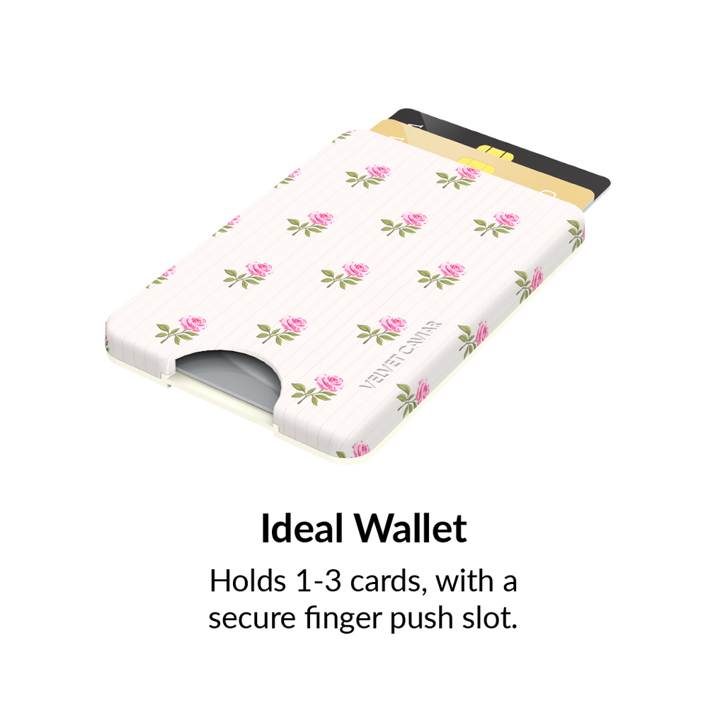 Pink Peony Floral MagSafe Wallet