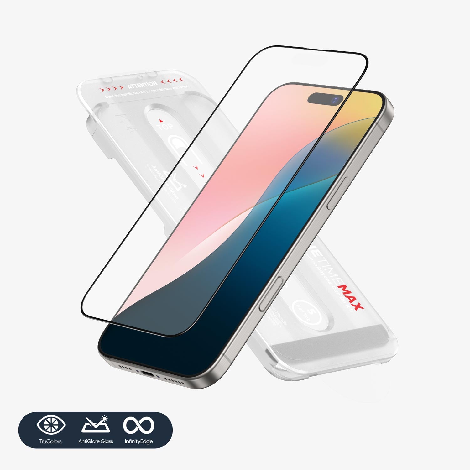 NanoArmour ONETIME MAX Matte Anti-Glare PolarSpectra – iPhone 16 Series