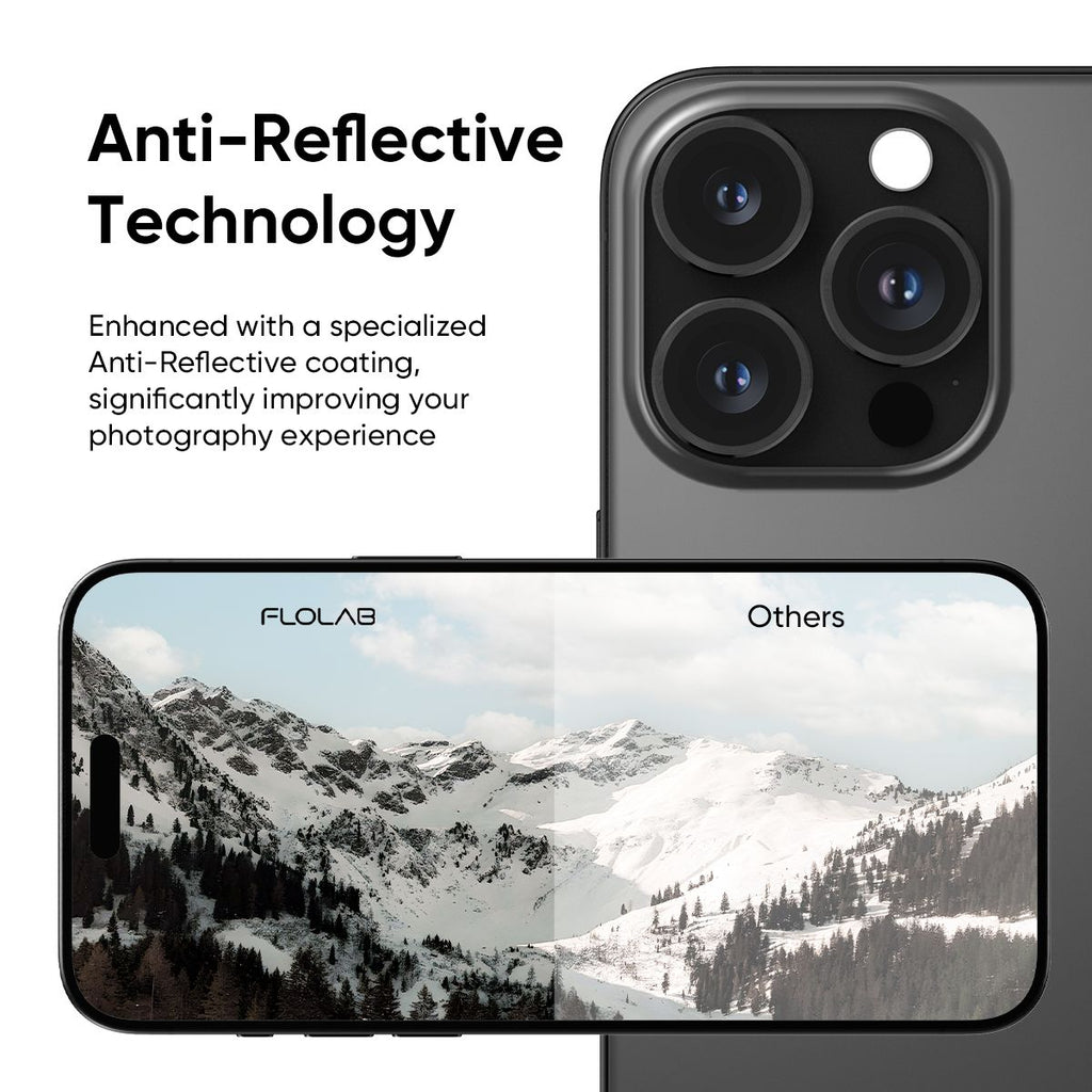 NanoArmour Camera Protector Anti Reflective – iPhone 16 Pro / Pro Max (4 Pro Colors)