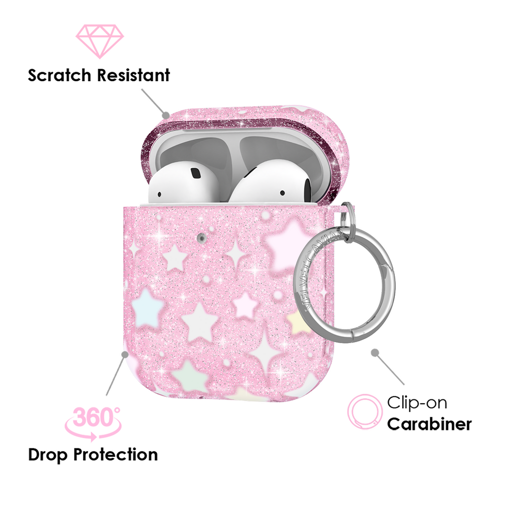 Falling Star Glitter AirPod Case