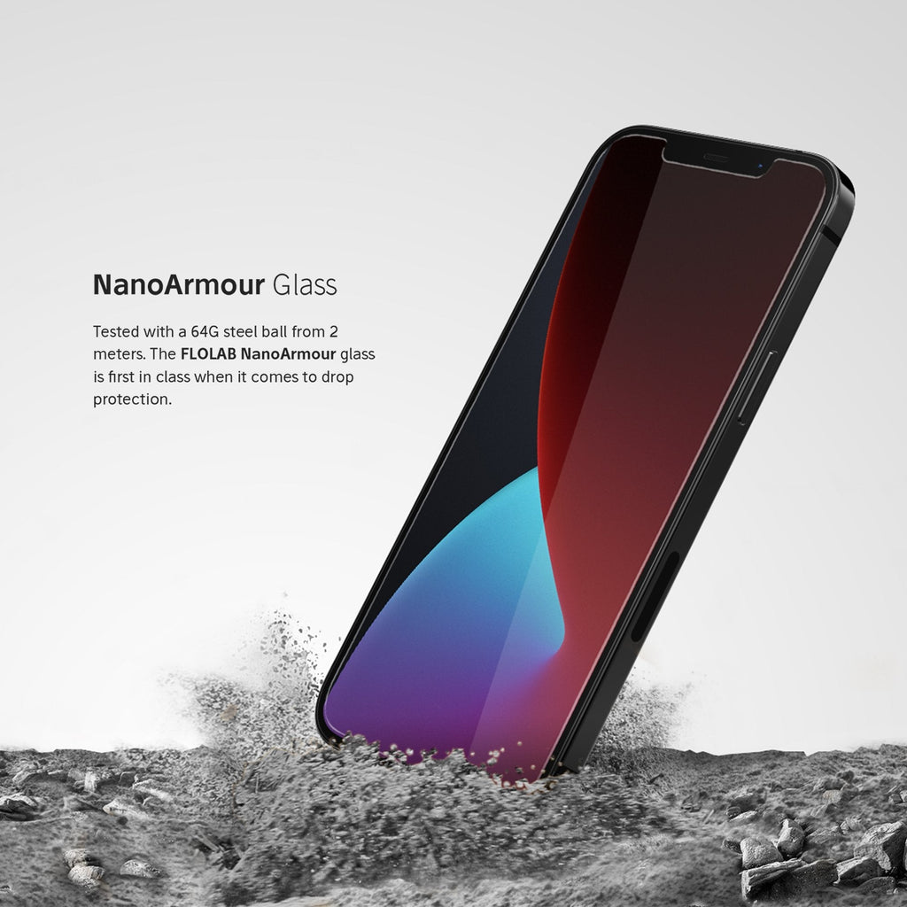 NanoArmour for iPhone 12 Pro Best Screen Protector Case Friendly