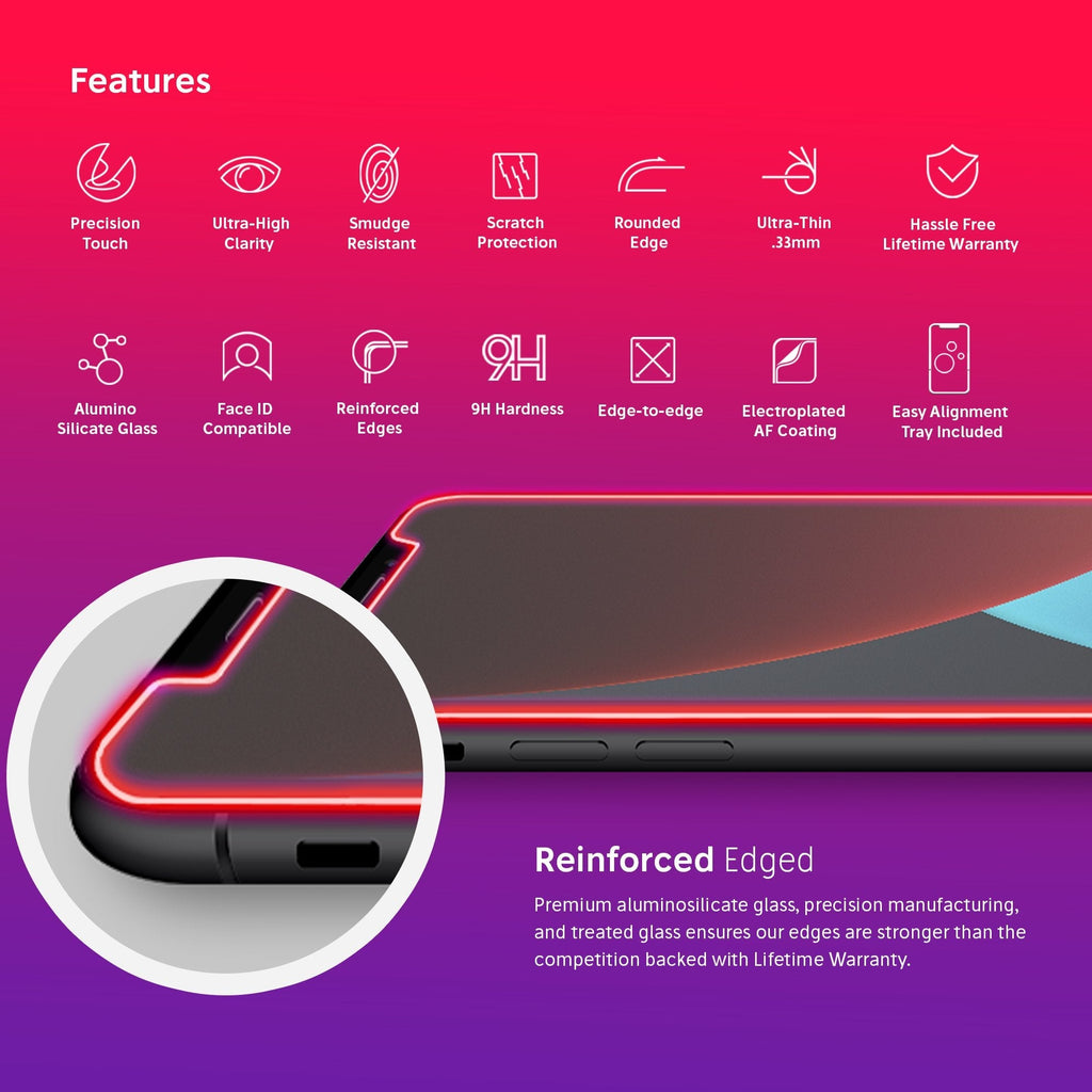 NanoArmour for iPhone XS Max Anti-Glare Screen Protector Matte