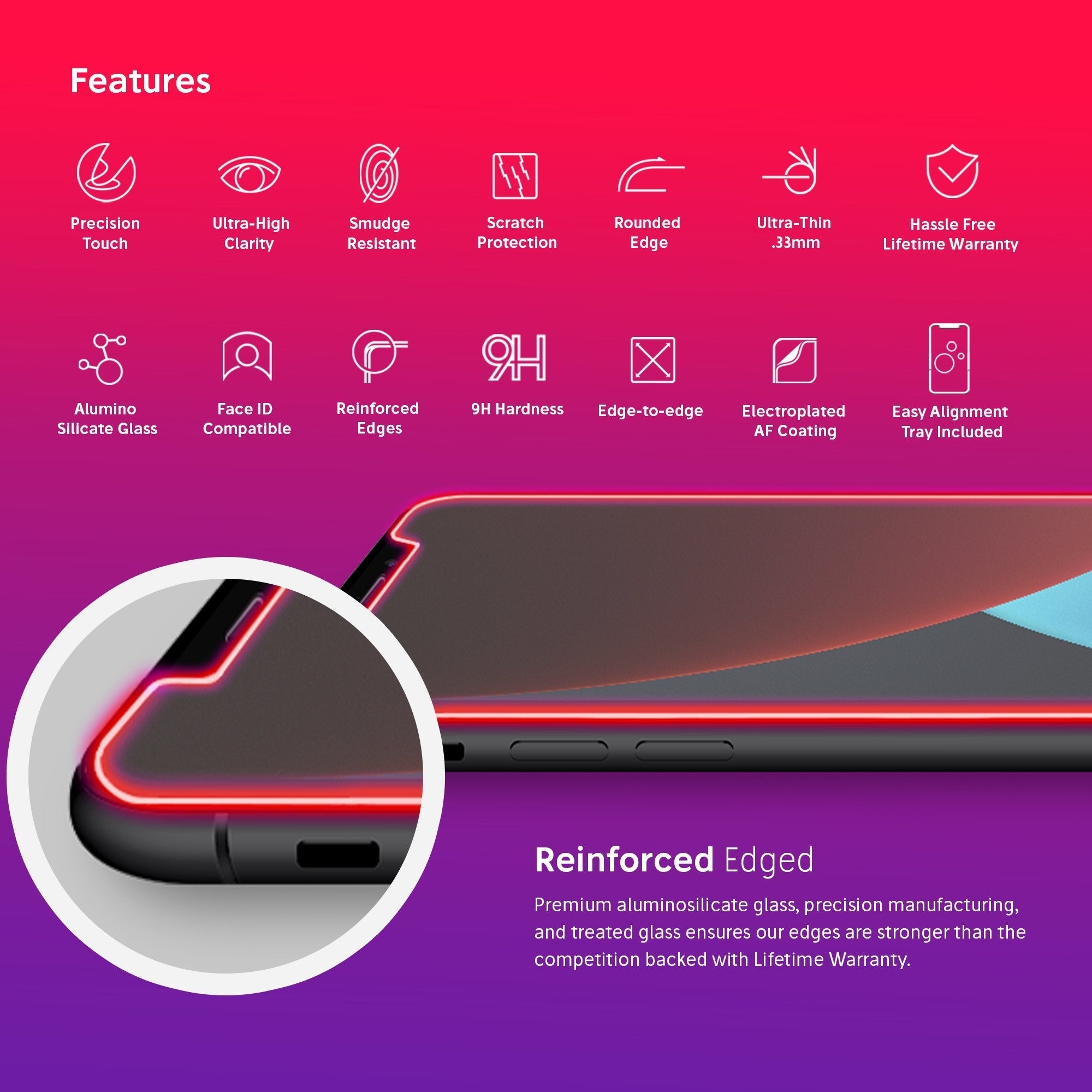 NanoArmour for iPhone XS Max Anti-Glare Screen Protector Matte