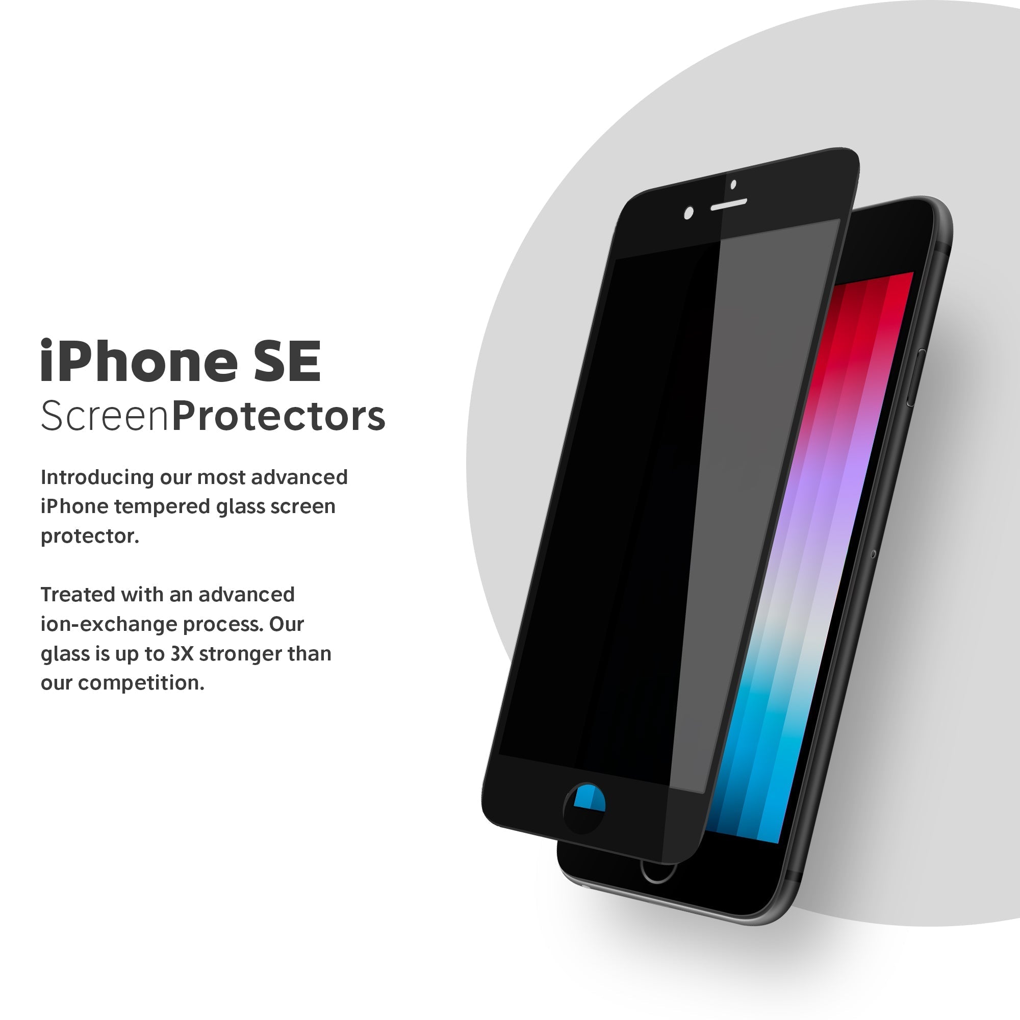 NanoArmour (2022) for iPhone SE Privacy Best Screen Protector Edge-to-Edge