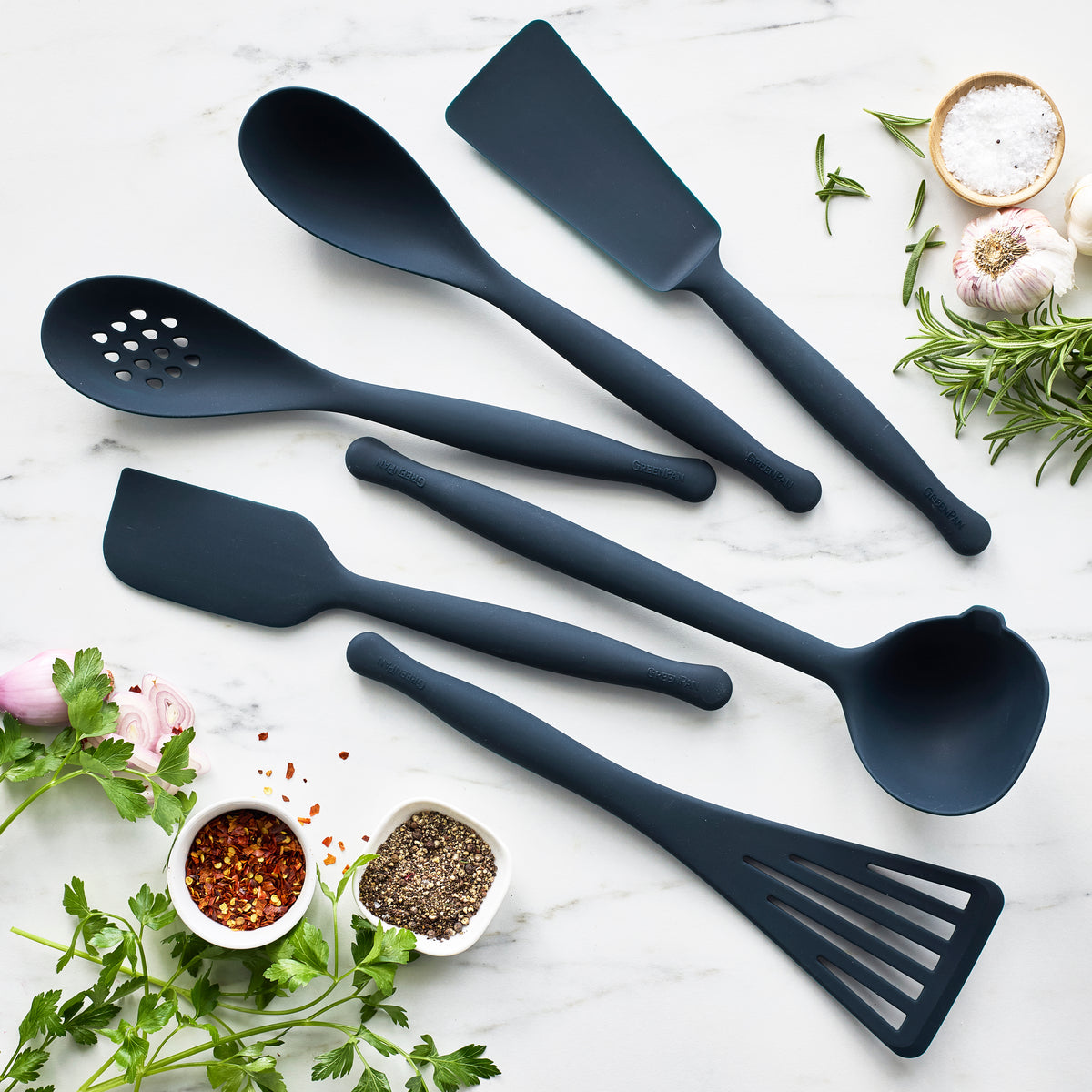 Premiere Silicone Flat Whisk | Oxford Blue - Image 5
