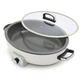 Elite 5.5-Quart Oval Electric Skillet | Cream