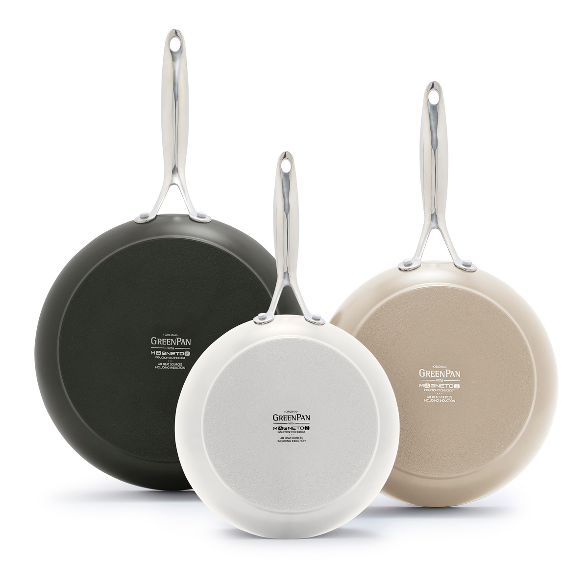 Valencia Pro Ceramic Nonstick 8", 10" and 12" Frypan Set | Multicolor - Image 8