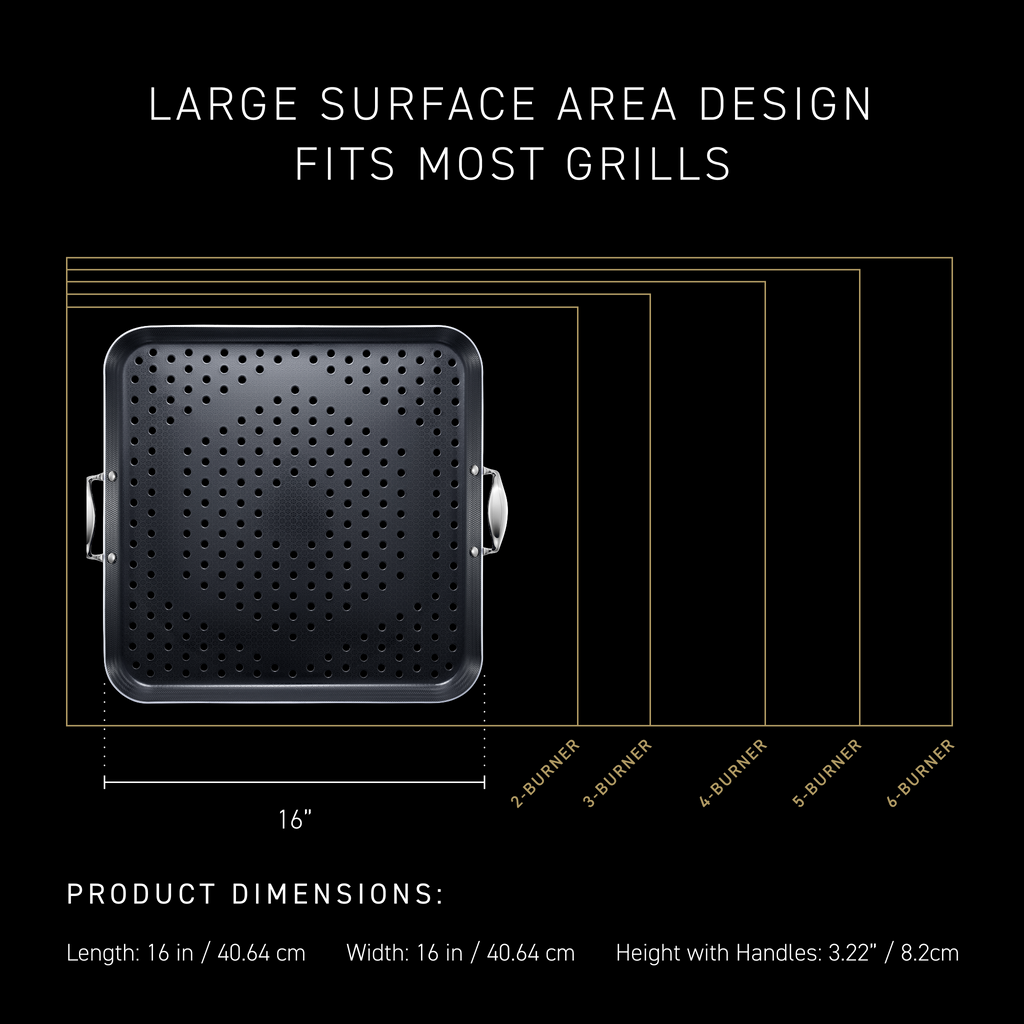 Hybrid BBQ Grill Topper, 16” - Image 6