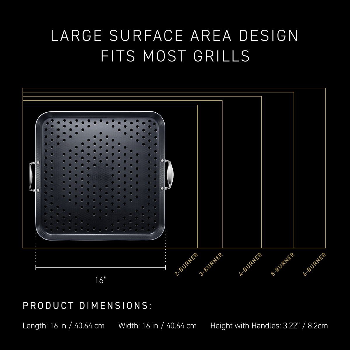 Hybrid BBQ Grill Topper, 16” - Image 6