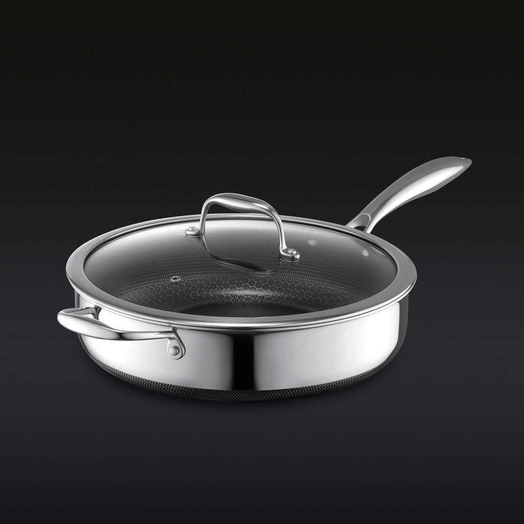 Hybrid Deep Sauté Pan with Lid, 4.5-Qt - Image 2