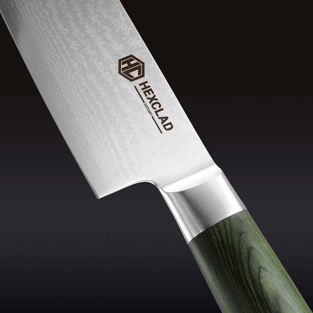 Damascus Steel Chef's Knife, 8" - Image 2