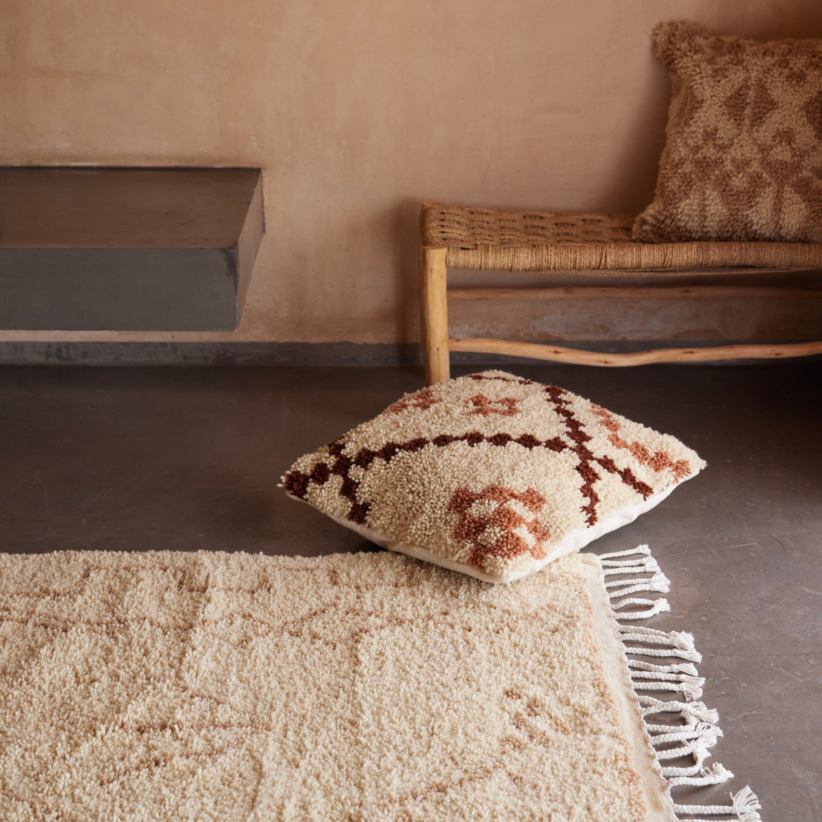 Rahim Hand-Knotted Beni Ourain Area Rug - Image 2