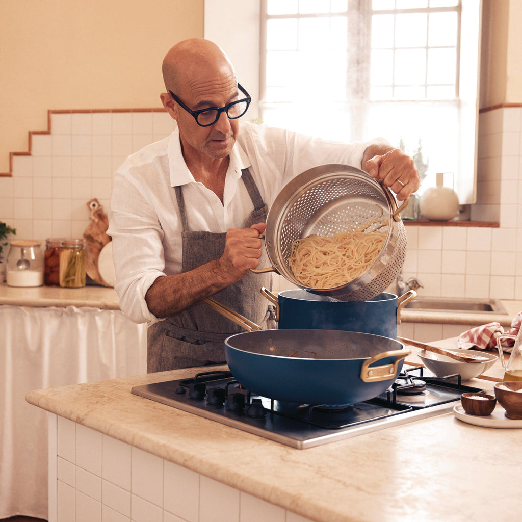 Stanley Tucci™ Ceramic Nonstick 4-Piece Chef Set | Marino Blue - Image 10
