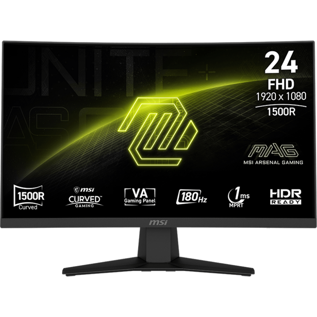 MSI MAG 244C - 24" FHD, 1920x1080, 180Hz, Gaming Monitor