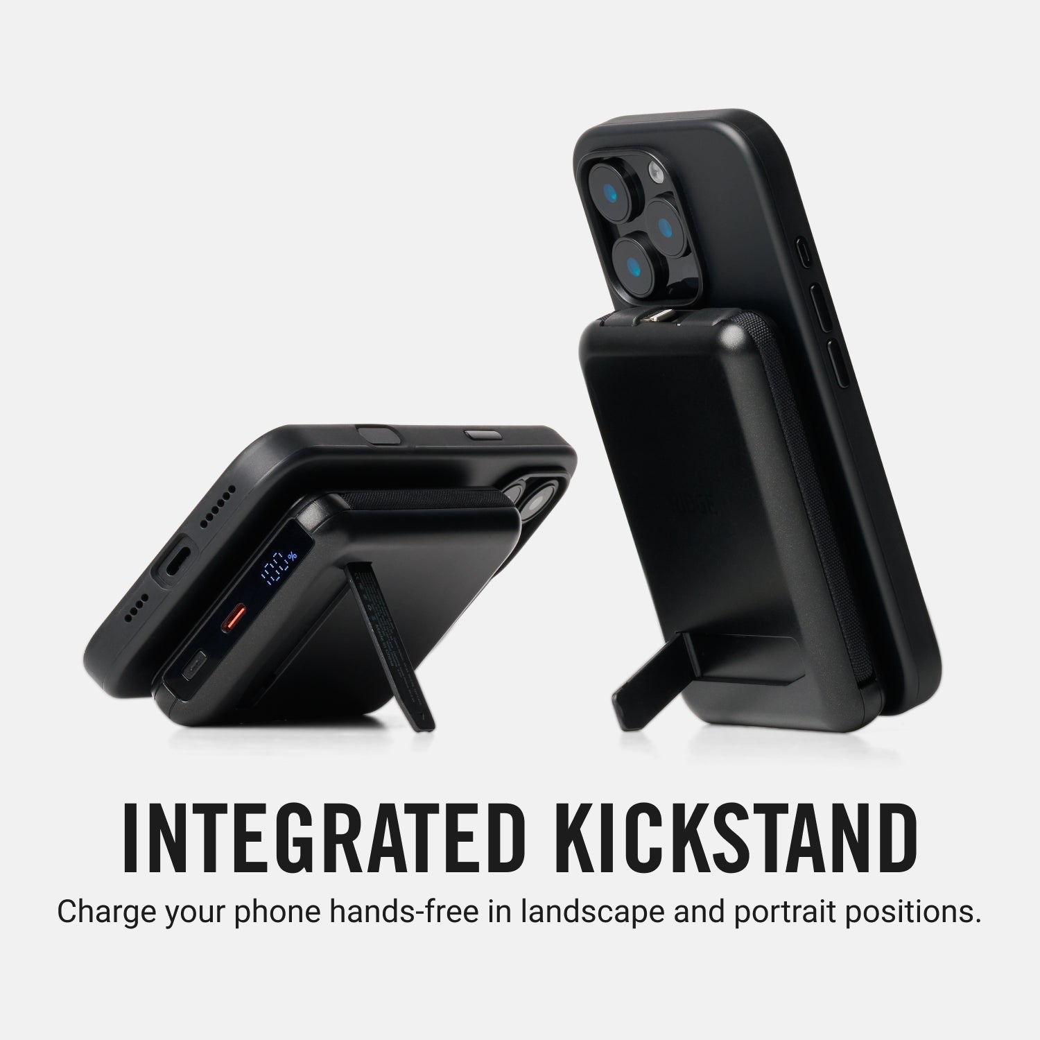 Everyday Charging Kit - iPhone 16 - Midnight Black Leather