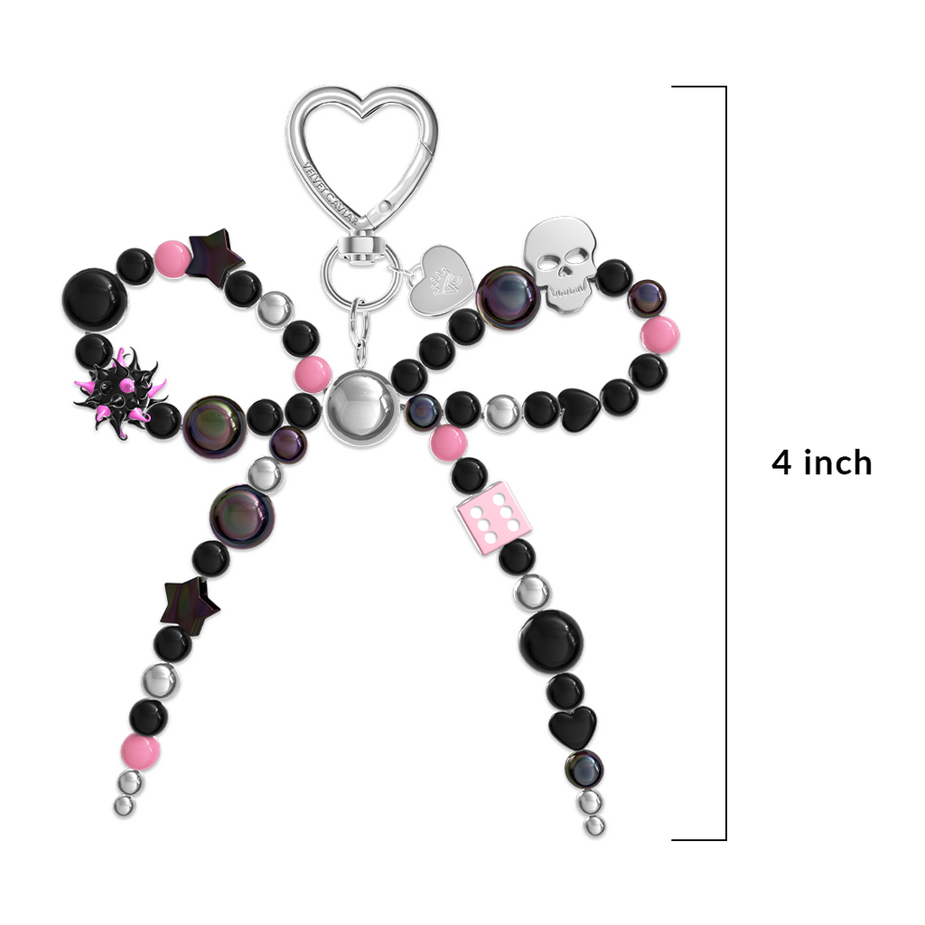Gothic Bow Bag Charm