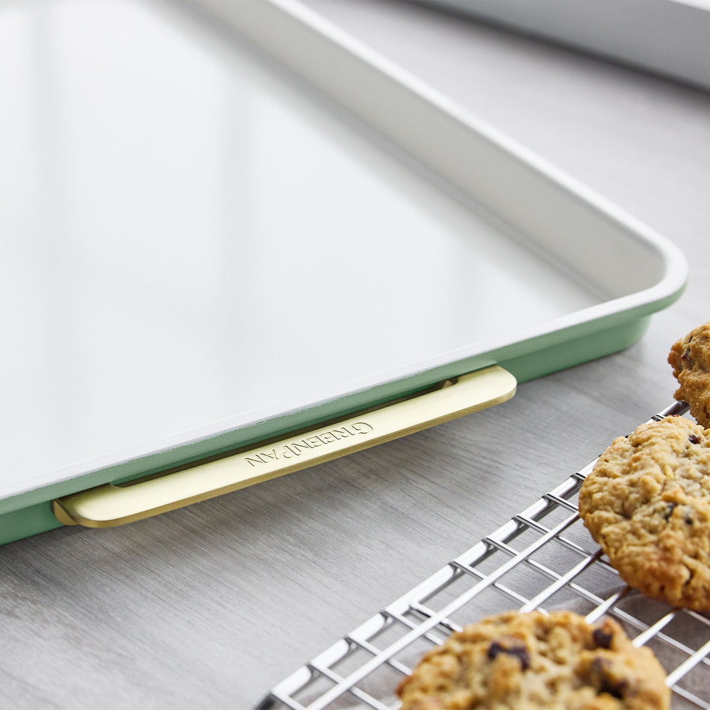 Reserve Bakeware 2-Piece 13" x 18" Half Sheet Pan Set | Sage - Image 6