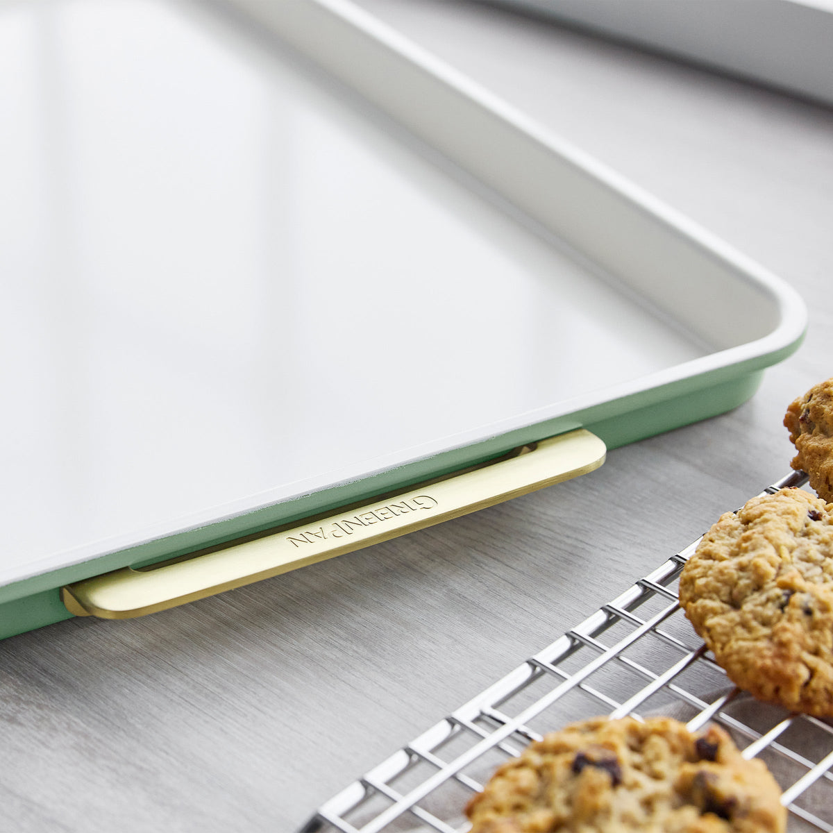 Reserve Bakeware 13" x 18" Half Sheet Pan | Sage - Image 4