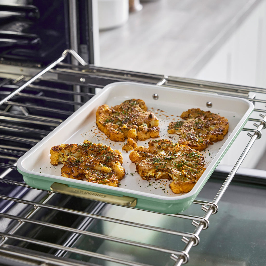 Reserve Bakeware 2-Piece 13" x 9" Quarter Sheet Pan Set | Sage - Image 4