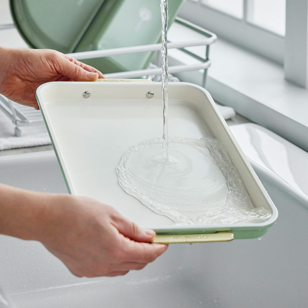 Reserve Bakeware 2-Piece 13" x 9" Quarter Sheet Pan Set | Sage - Image 6