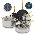 Spectra Gold Thermobond Hybrid Ceramic Nonstick 10-Piece Cookware Set