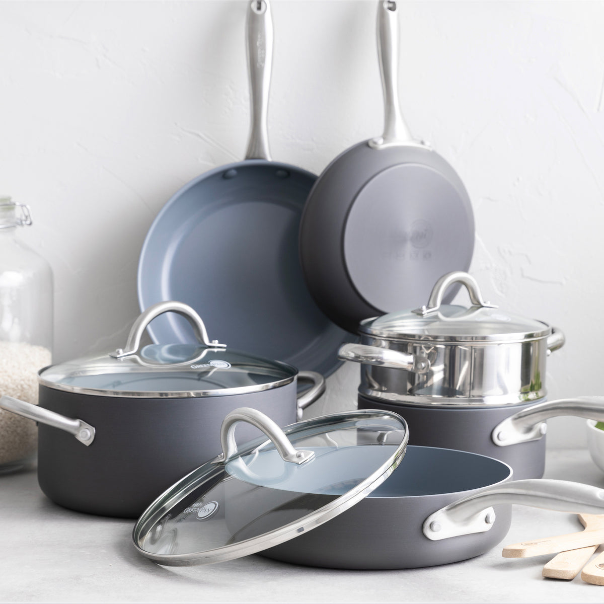 Lima Ceramic Nonstick 12-Piece Cookware Set - Image 2
