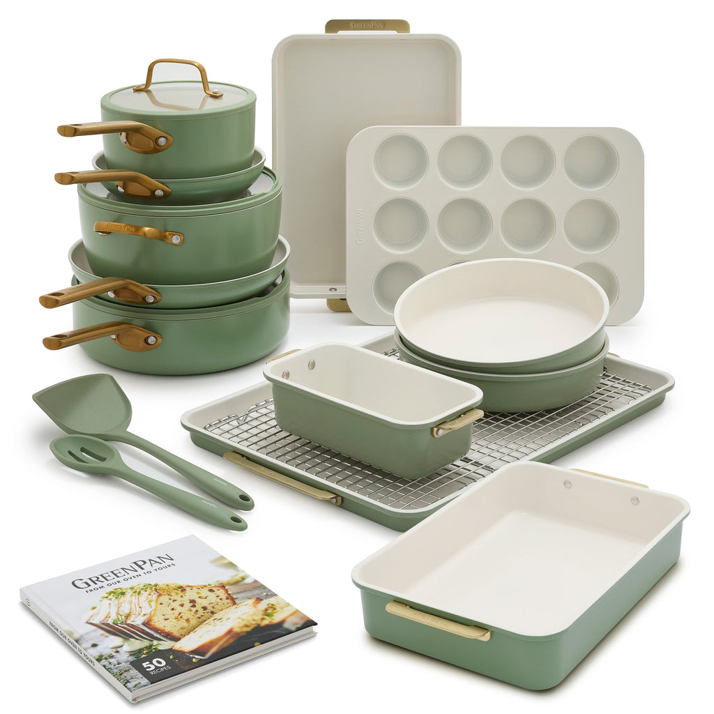 Reserve Pro 18-Piece Cookware & Bakeware Set | Sage