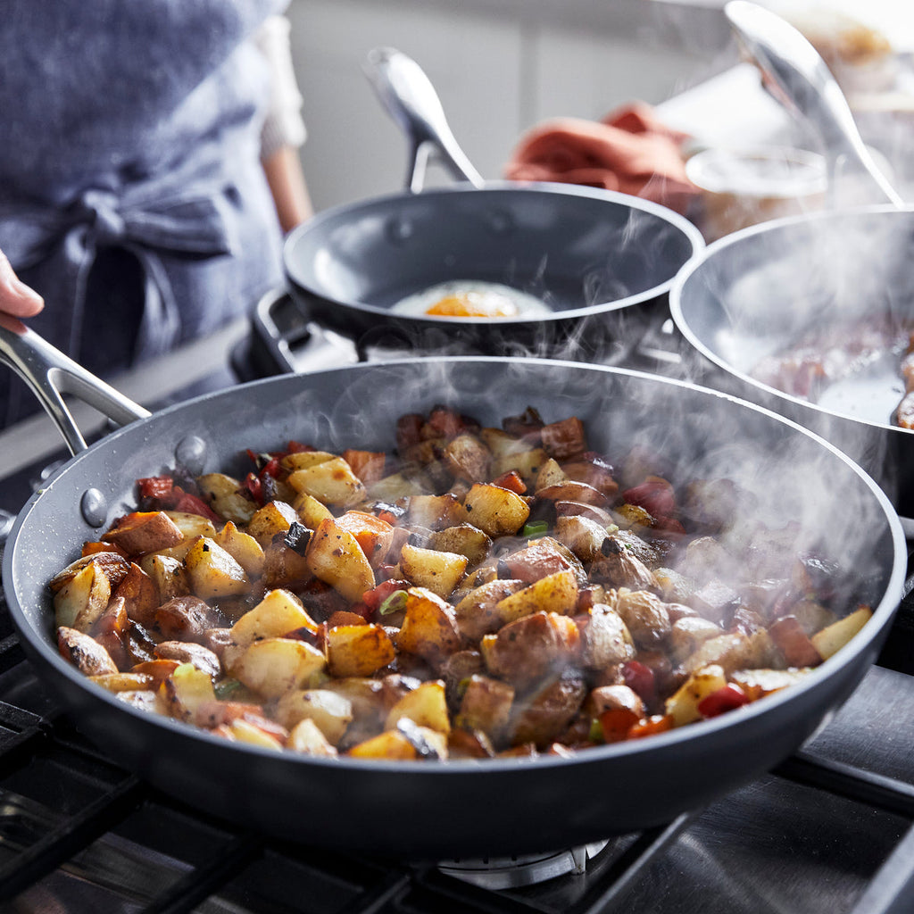 Valencia Pro Ceramic Nonstick 8" and 10" Frypan Set - Image 6