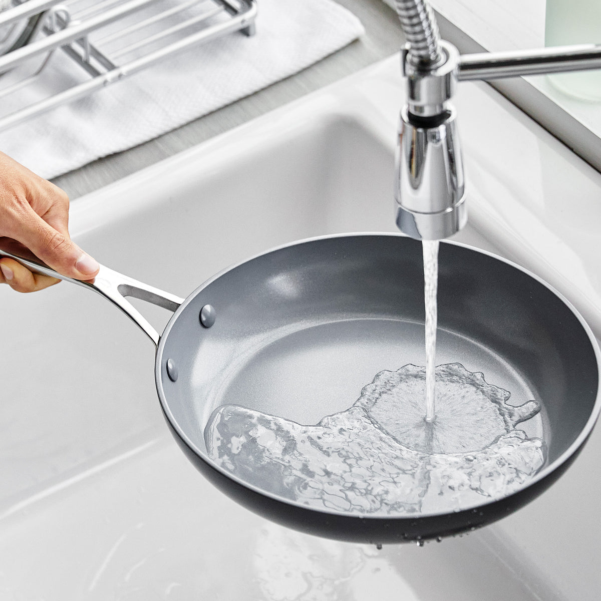 Valencia Pro Ceramic Nonstick 10" and 12" Frypan Set - Image 9
