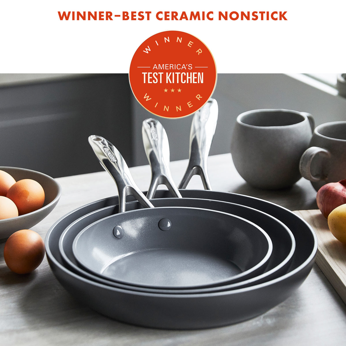 Valencia Pro Ceramic Nonstick 13-Piece Cookware Set - Image 3