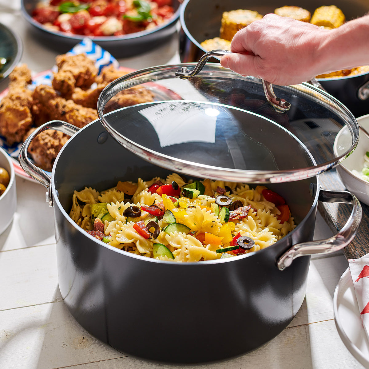 Valencia Pro Ceramic Nonstick 23-Piece Cookware Set - Image 8