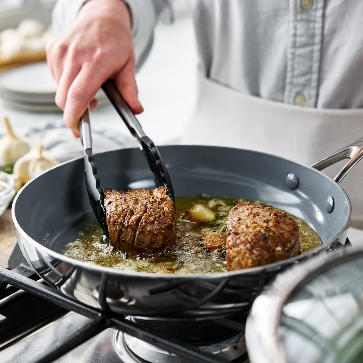 Valencia Pro Stainless Steel 12" Frypan - Image 5