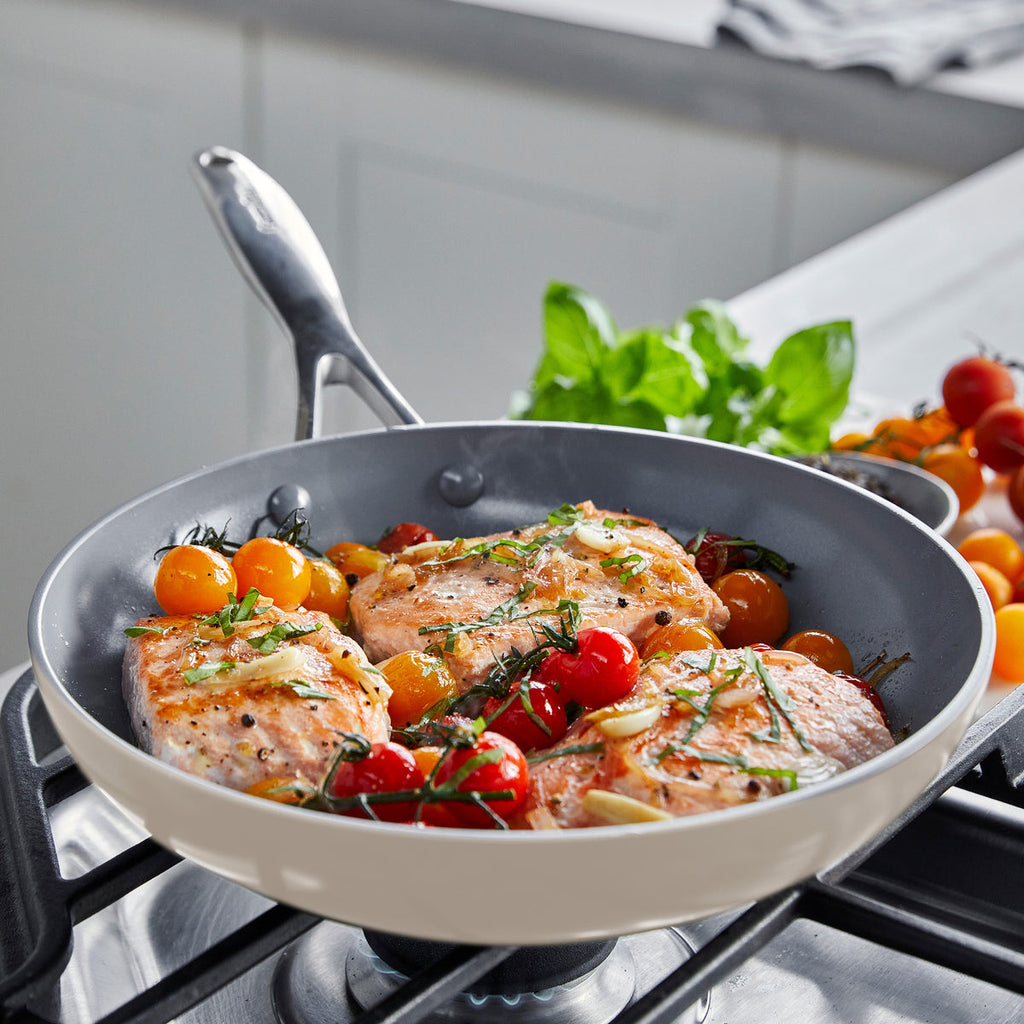 Valencia Pro Ceramic Nonstick 8", 10" and 12" Frypan Set | Multicolor - Image 4