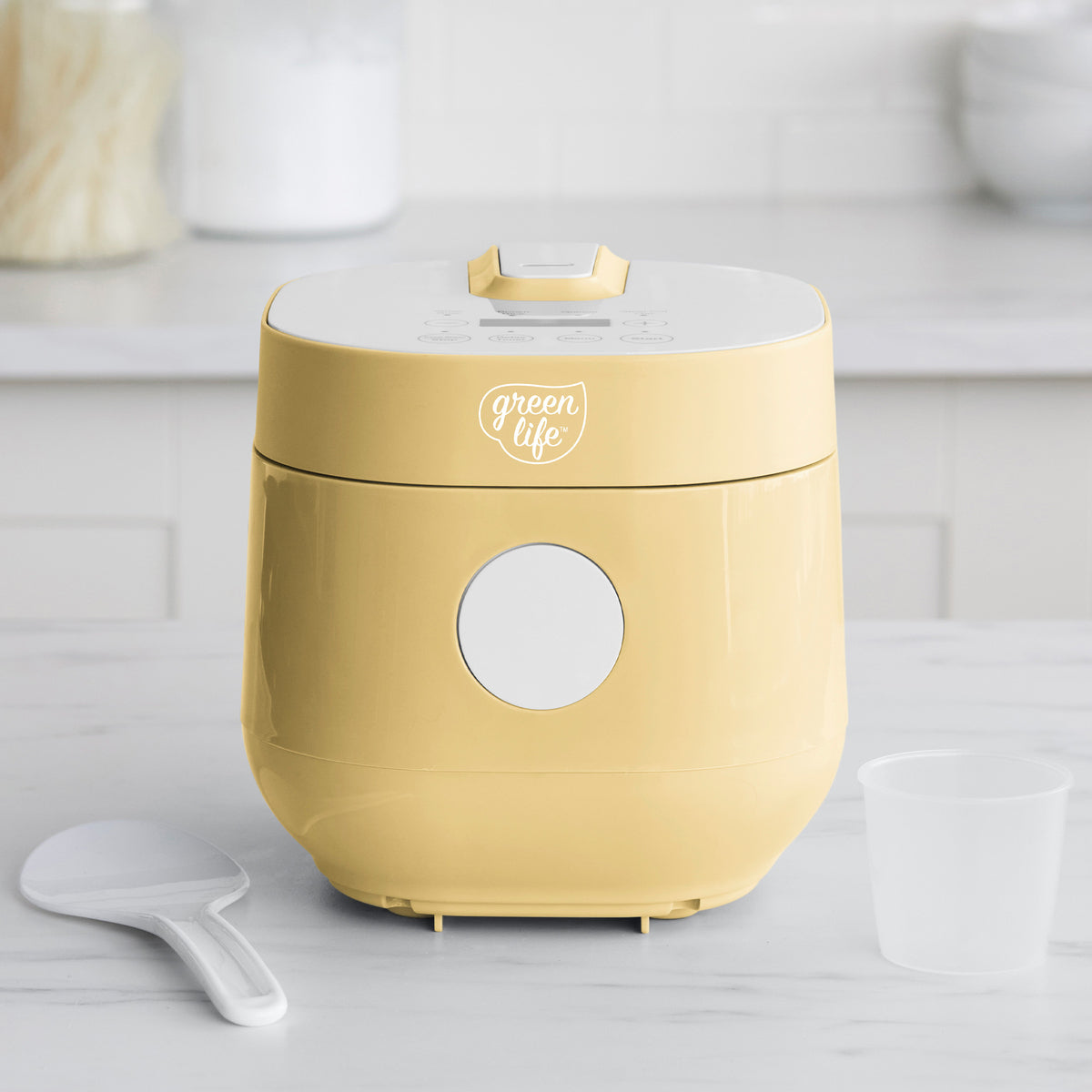 GreenLife 4-Cup Rice & Grains Cooker | Butter - Image 2