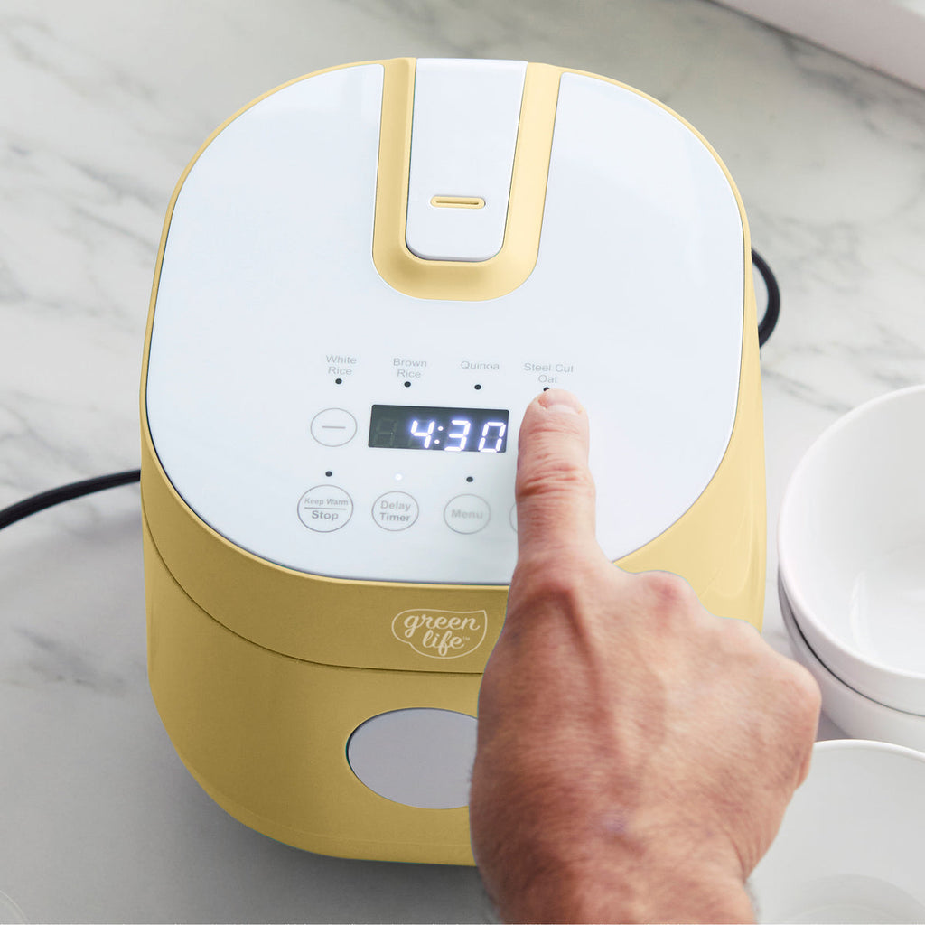 GreenLife 4-Cup Rice & Grains Cooker | Butter - Image 4